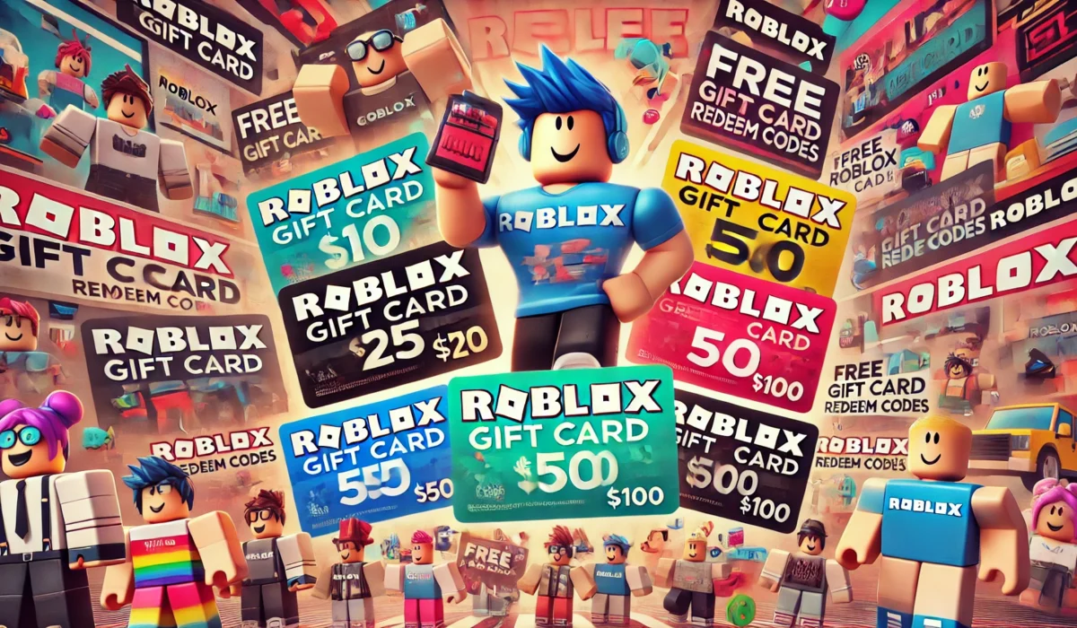 Free Roblox Gift Card Redeem Codes