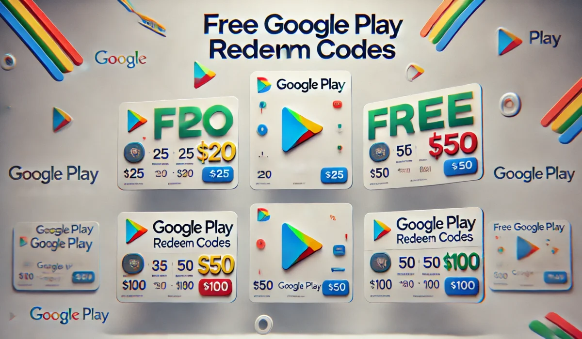Free Google Play Redeem Codes