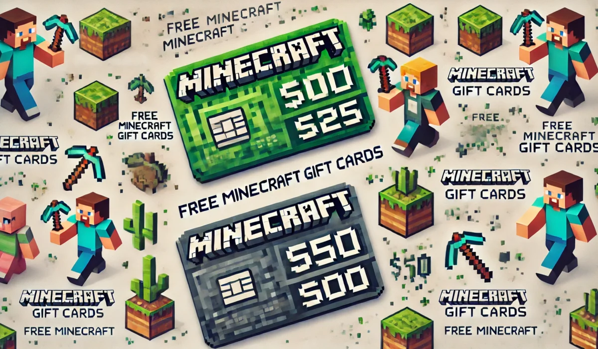 Free Minecraft Gift Cards