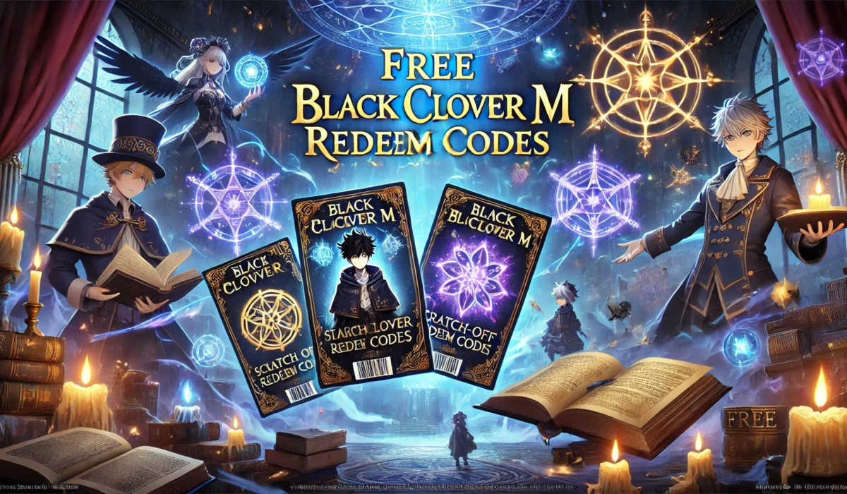 Free Black Clover M Redeem Codes